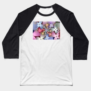 Spring Flowers Pattern Baseball T-Shirt